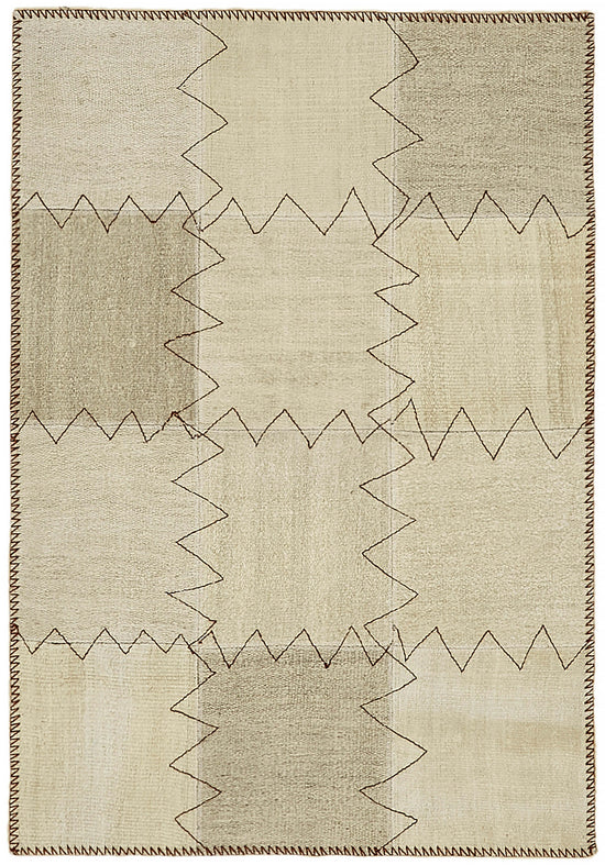 3x4 Beige Hemp Kilim Rug - 44837
