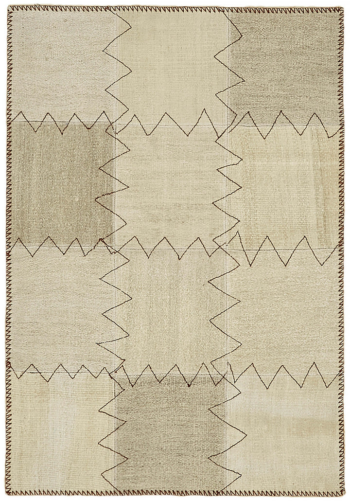 3x4 Beige Hemp Kilim Rug - 44837