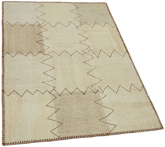 3x4 Beige Hemp Kilim Rug - 44837