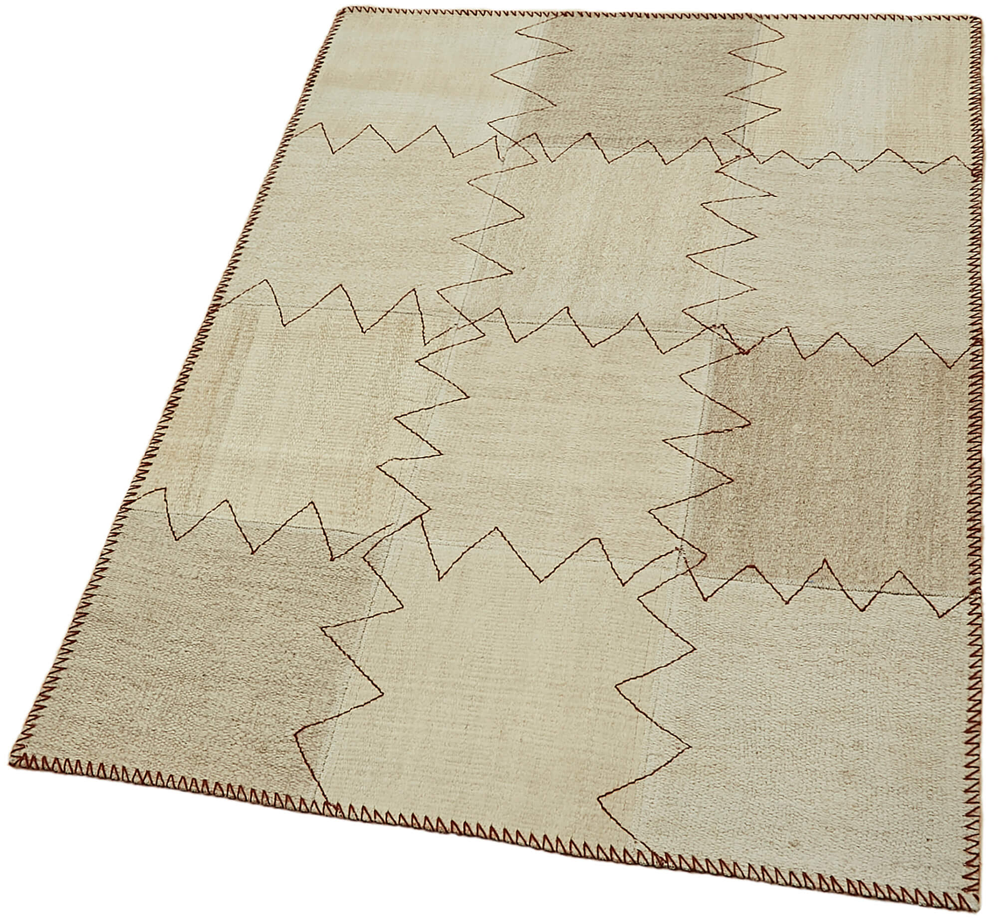 3x4 Beige Hemp Kilim Rug - 44837