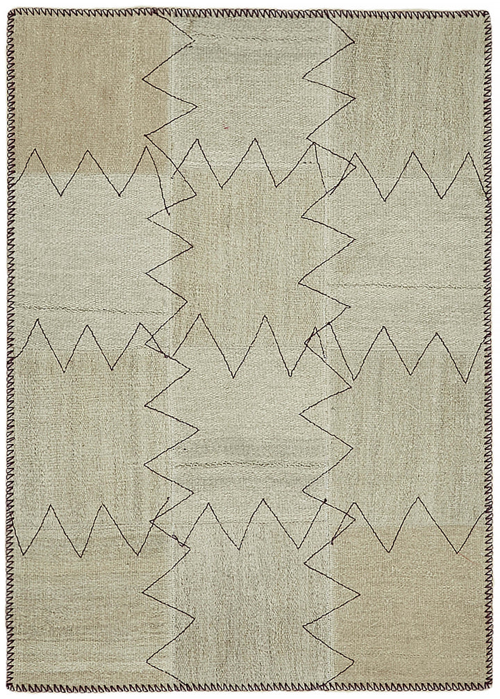 3x4 Beige Hemp Kilim Rug - 44838