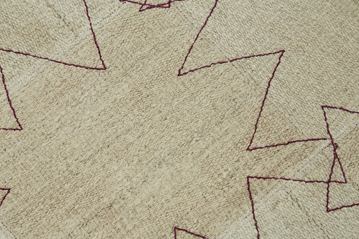 3x4 Beige Hemp Kilim Rug - 44838