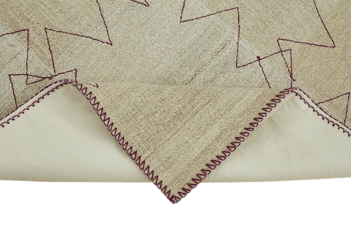 3x4 Beige Hemp Kilim Rug - 44838