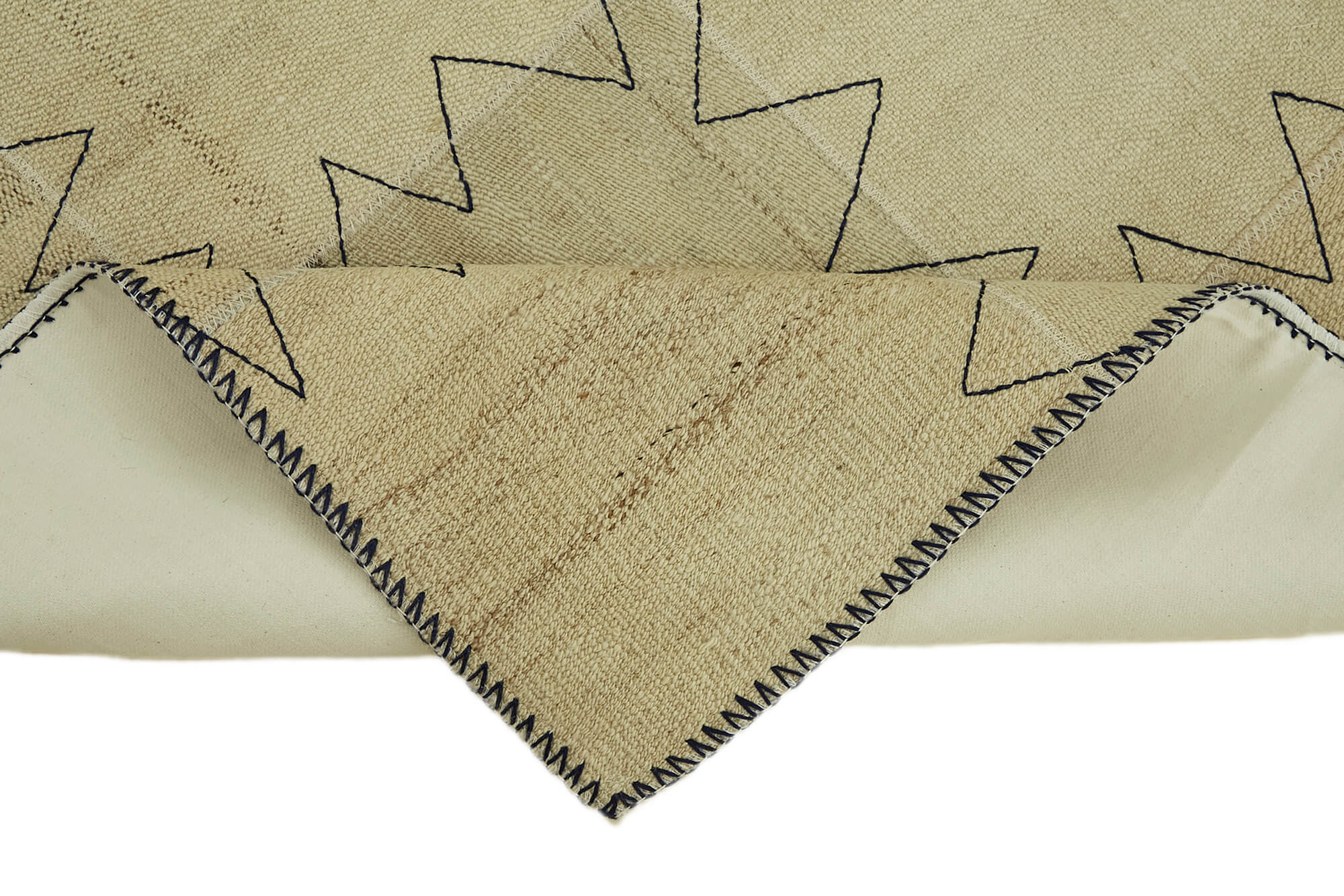 3x4 Beige Hemp Kilim Rug - 44839