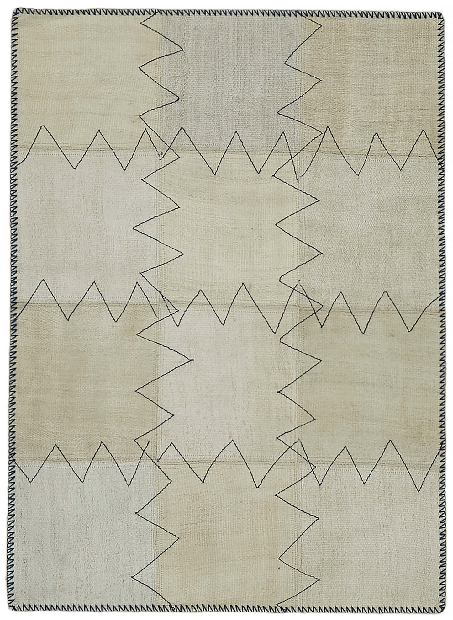 3x4 Beige Hemp Kilim Rug - 44840