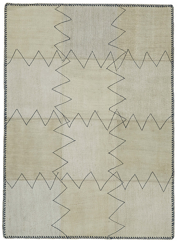 3x4 Beige Hemp Kilim Rug - 44840