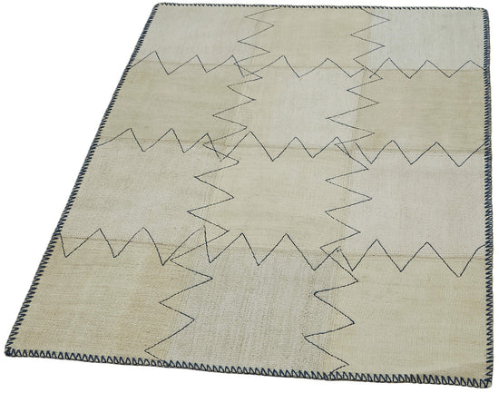 3x4 Beige Hemp Kilim Rug - 44840