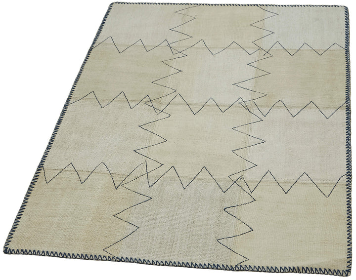 3x4 Beige Hemp Kilim Rug - 44840