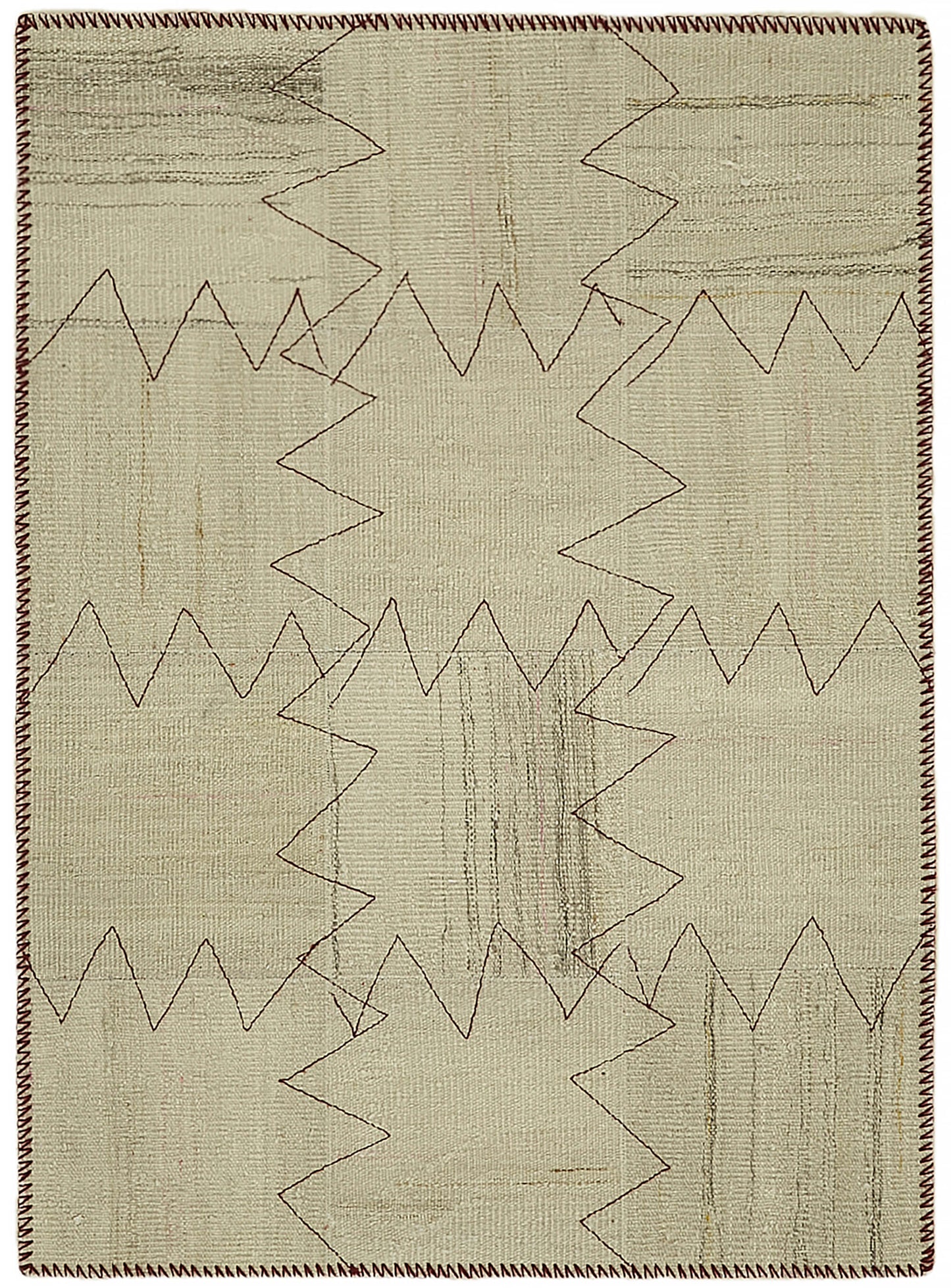 3x4 Beige Hemp Kilim Rug - 44841