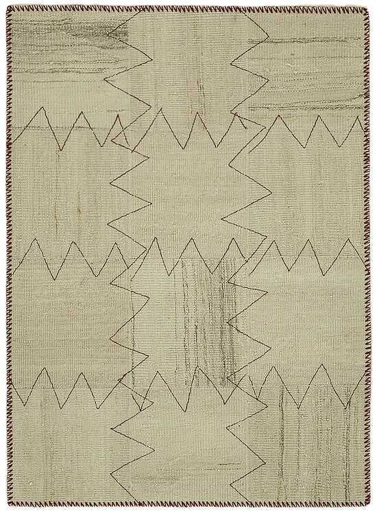 3x4 Beige Hemp Kilim Rug - 44841