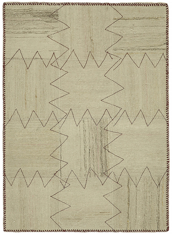 3x4 Beige Hemp Kilim Rug - 44841