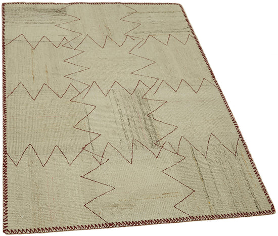 3x4 Beige Hemp Kilim Rug - 44841