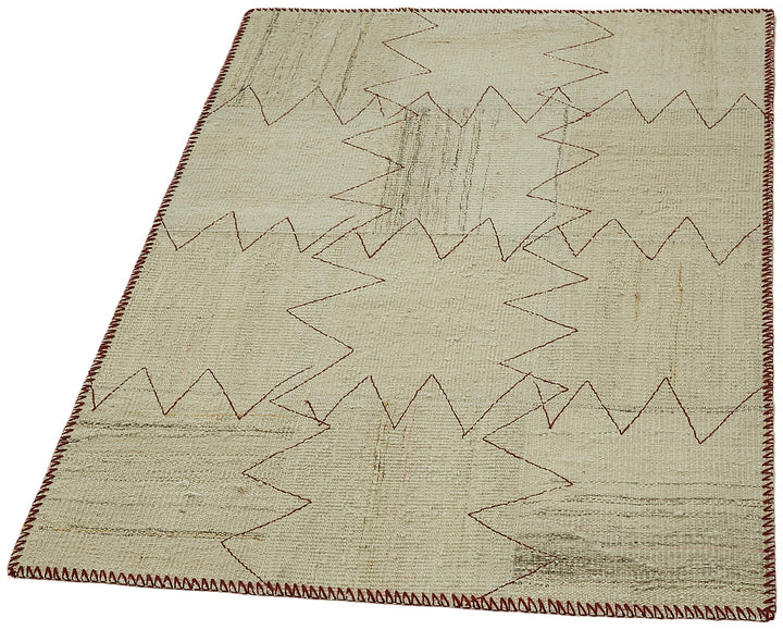 3x4 Beige Hemp Kilim Rug - 44841