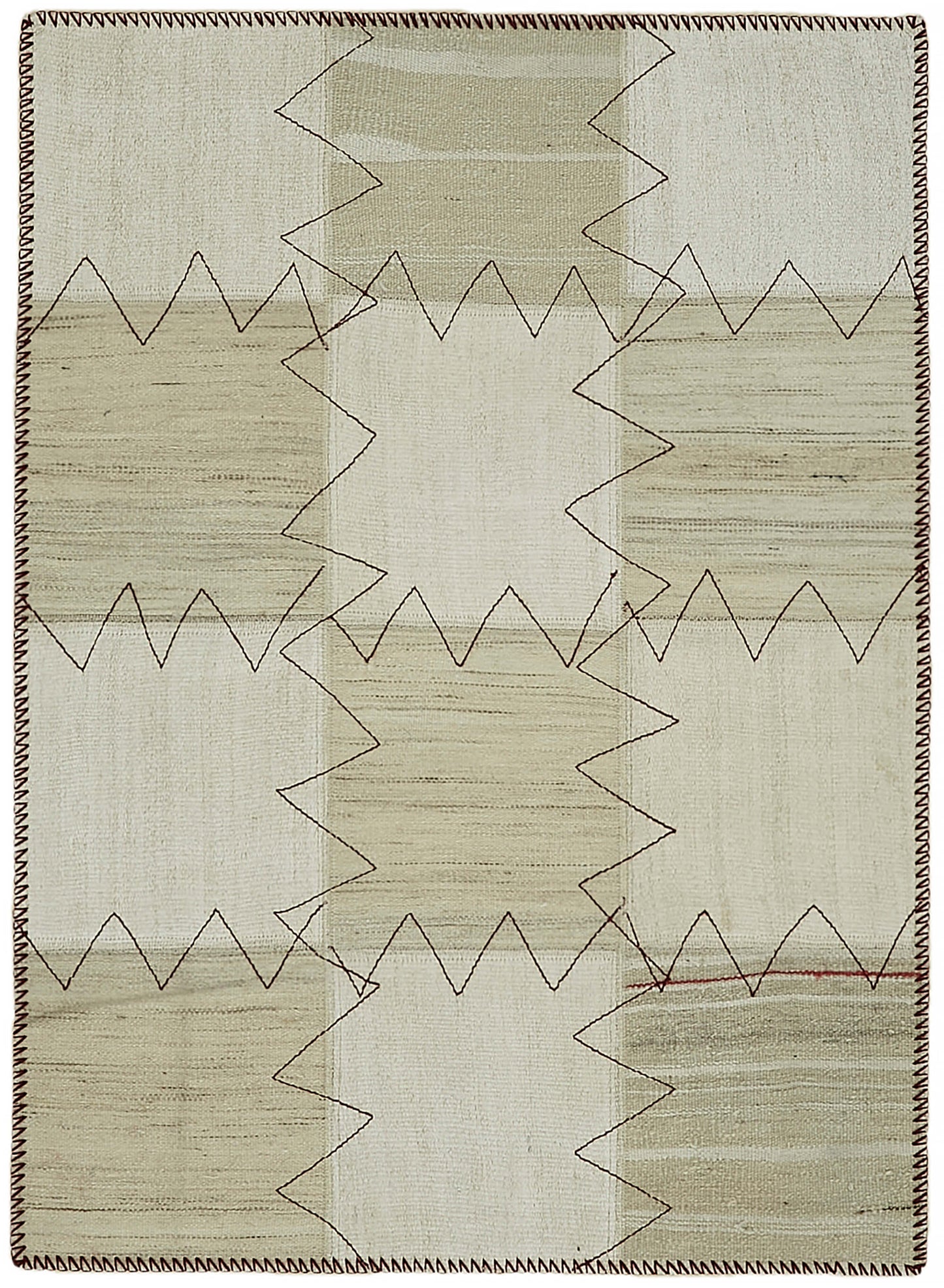 3x4 Beige Hemp Kilim Rug - 44842