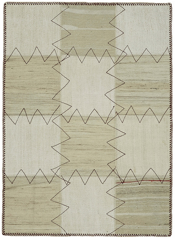3x4 Beige Hemp Kilim Rug - 44842