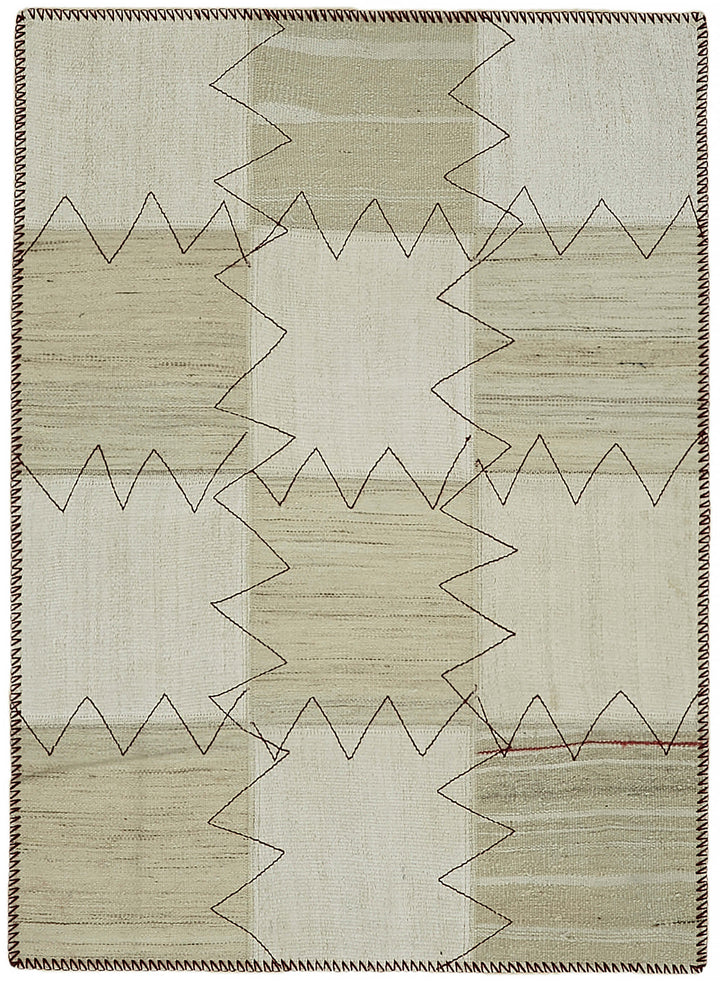 3x4 Beige Hemp Kilim Rug - 44842