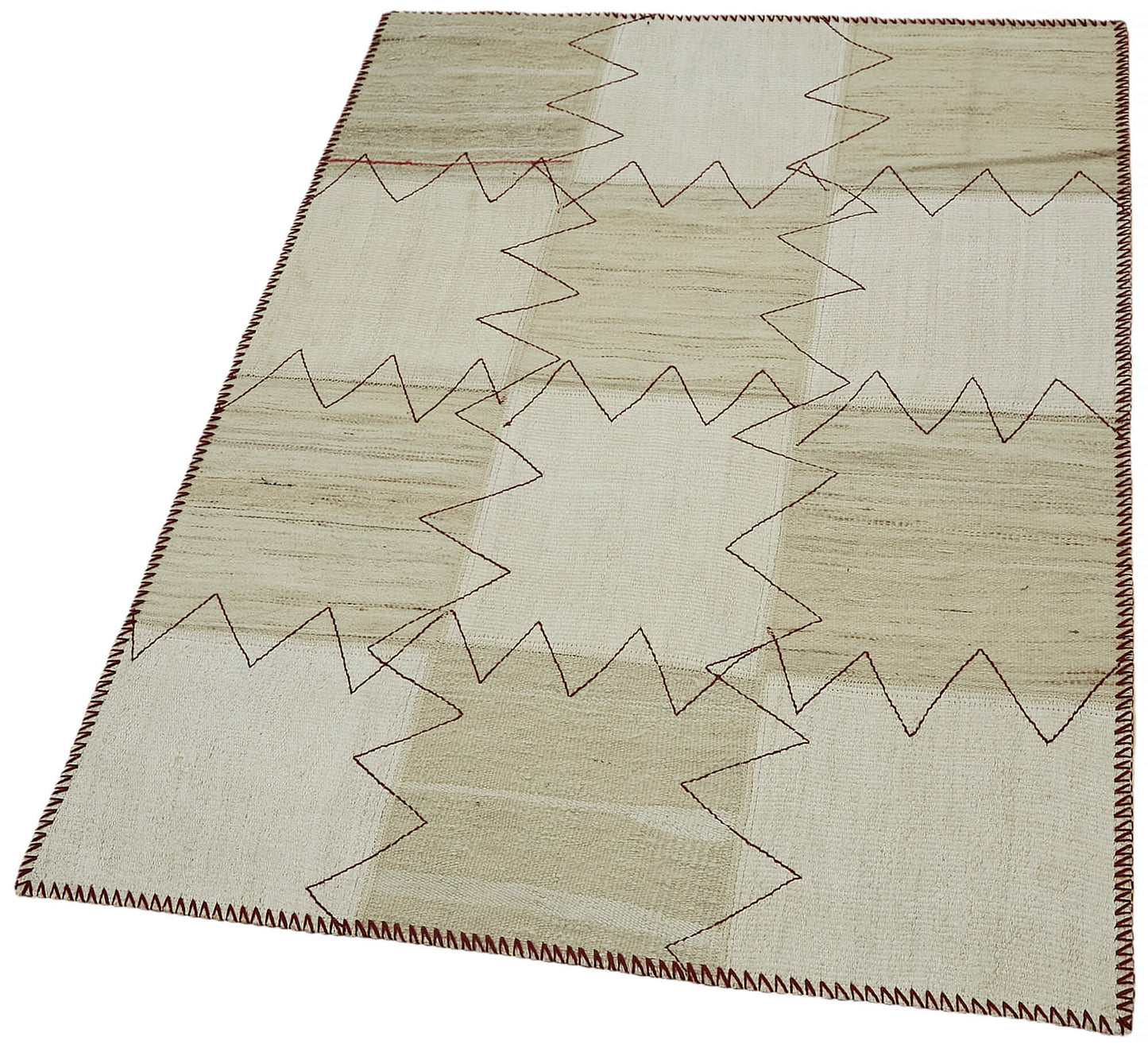 3x4 Beige Hemp Kilim Rug - 44842