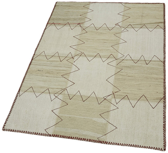3x4 Beige Hemp Kilim Rug - 44842