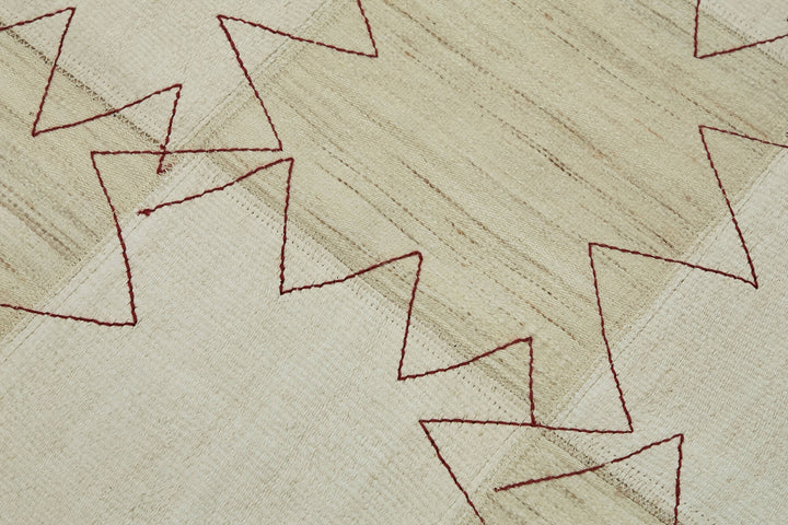 3x4 Beige Hemp Kilim Rug - 44842