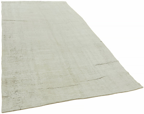 6x10 White Hemp Kilim Rug - 44847