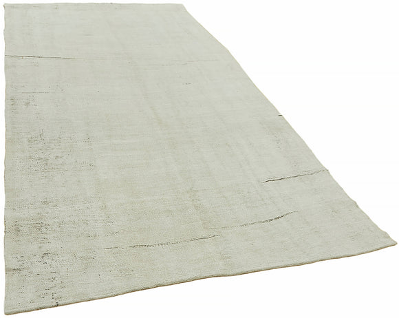 6x10 White Hemp Kilim Rug - 44847
