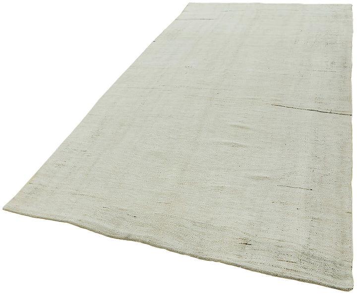 6x10 White Hemp Kilim Rug - 44847