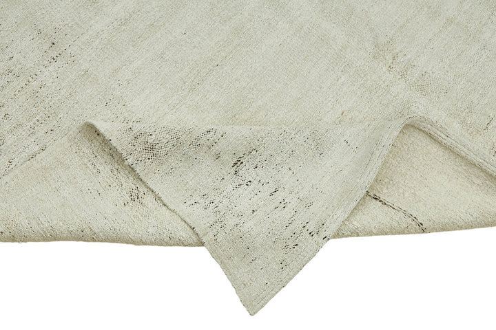 6x10 White Hemp Kilim Rug - 44847