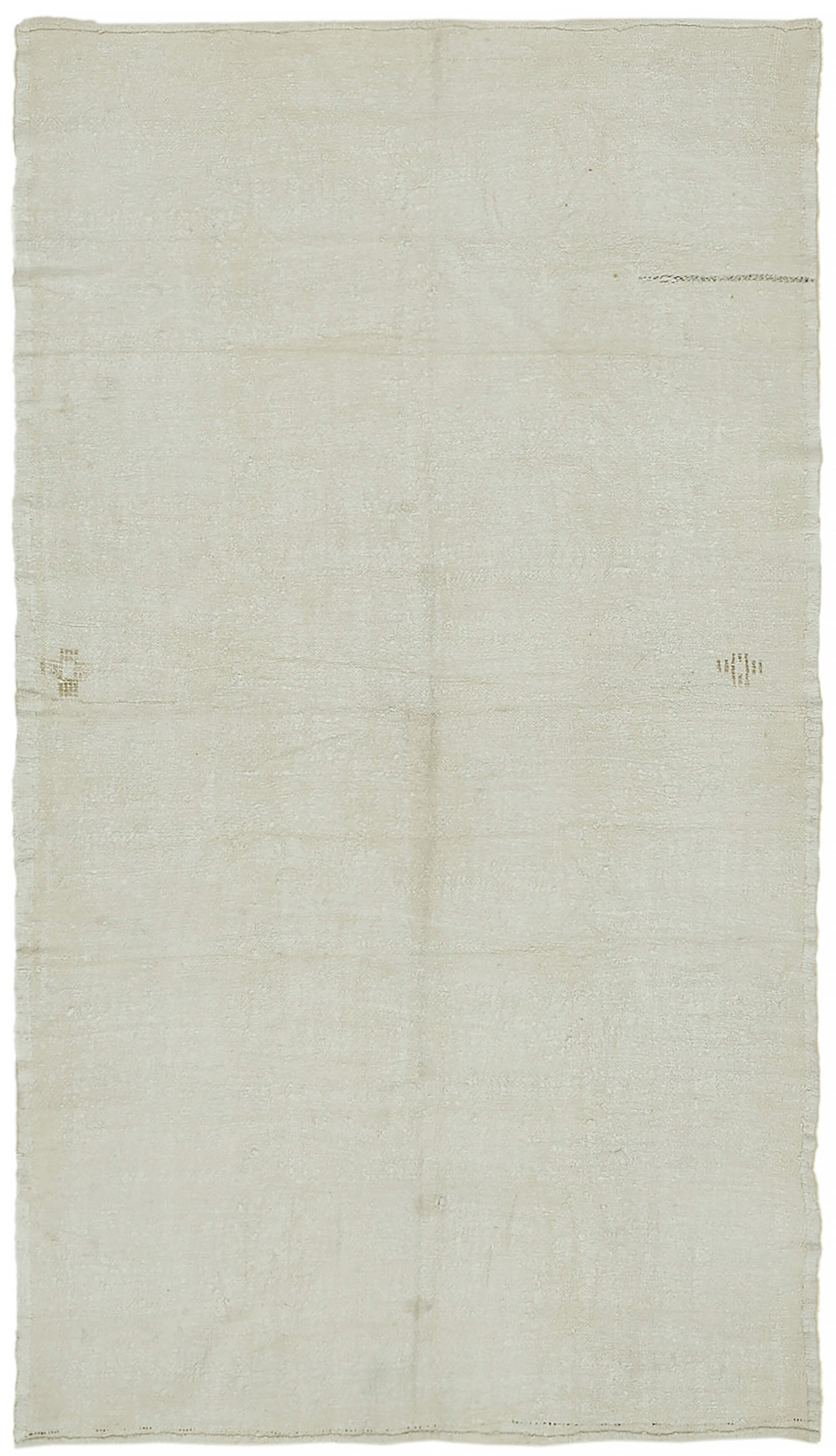 6x9 White Hemp Kilim Rug - 44848