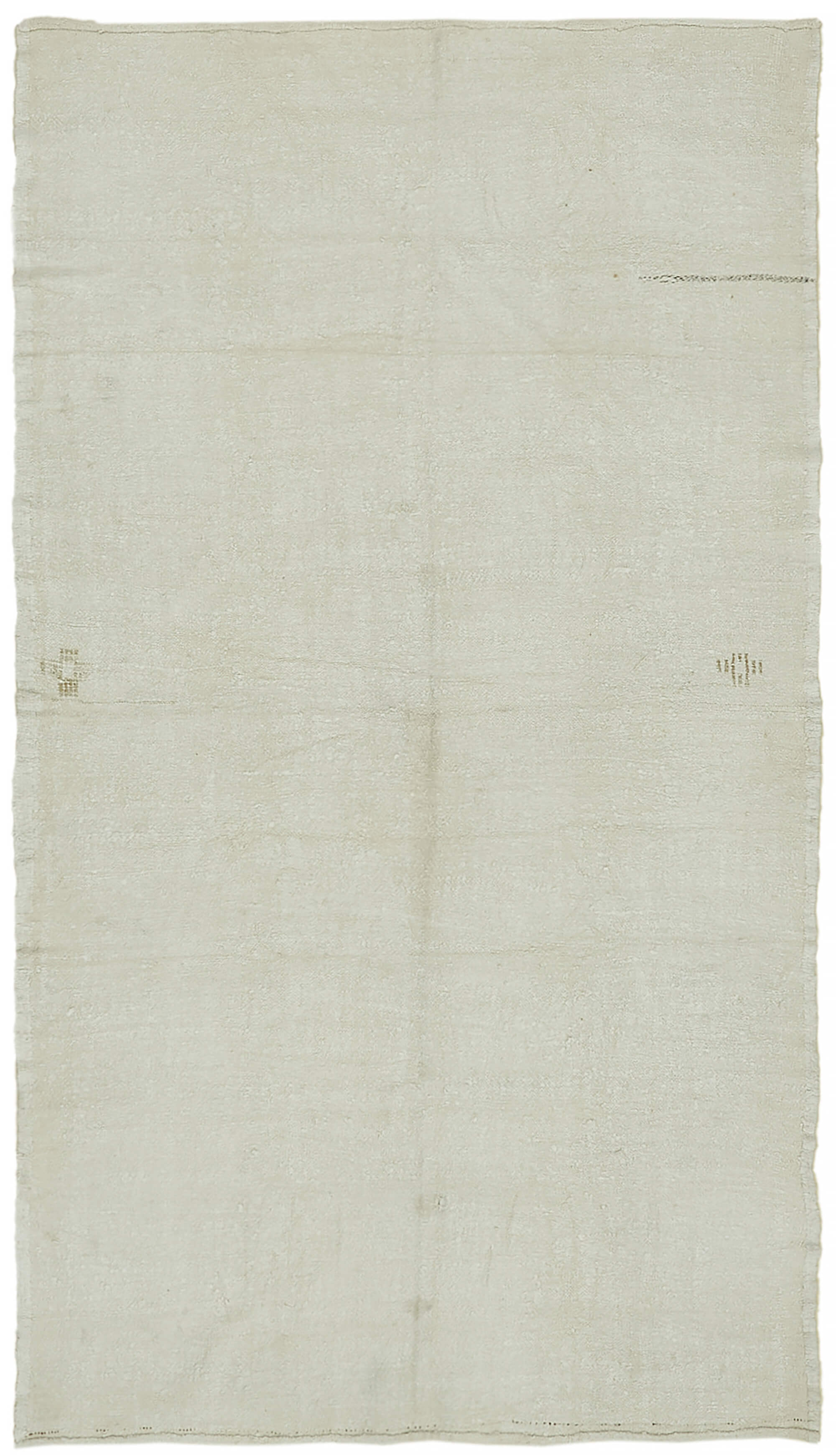 6x9 White Hemp Kilim Rug - 44848