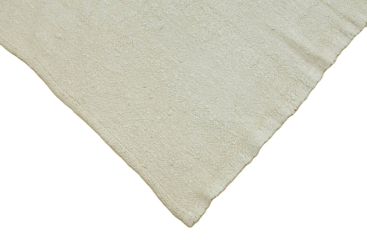 6x9 White Hemp Kilim Rug - 44848