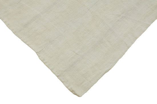 6x7 White Hemp Kilim Rug - 44849