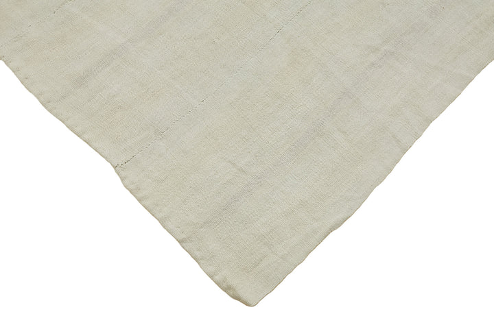 6x7 White Hemp Kilim Rug - 44849
