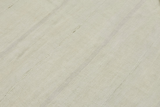 6x7 White Hemp Kilim Rug - 44849