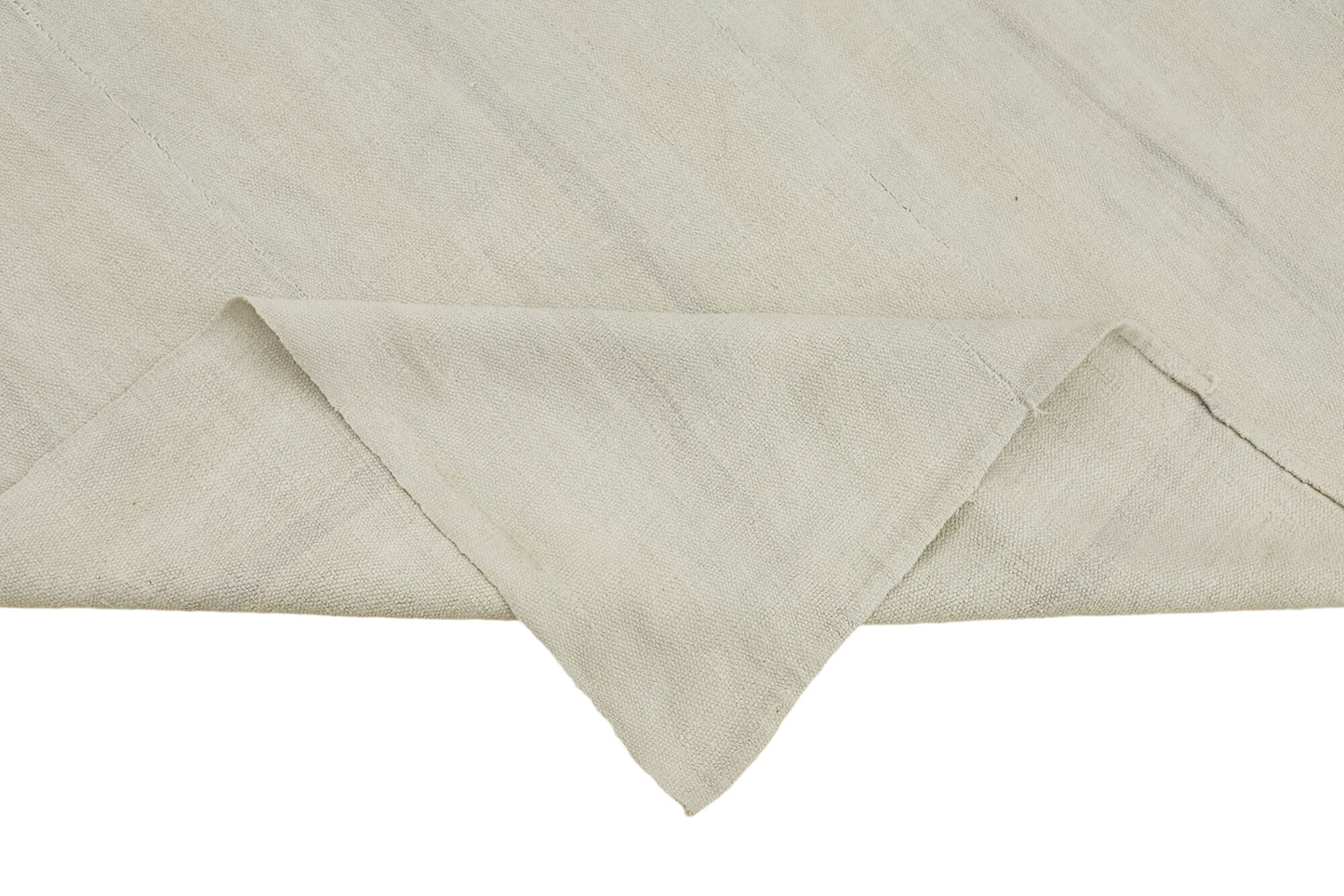 6x7 White Hemp Kilim Rug - 44849