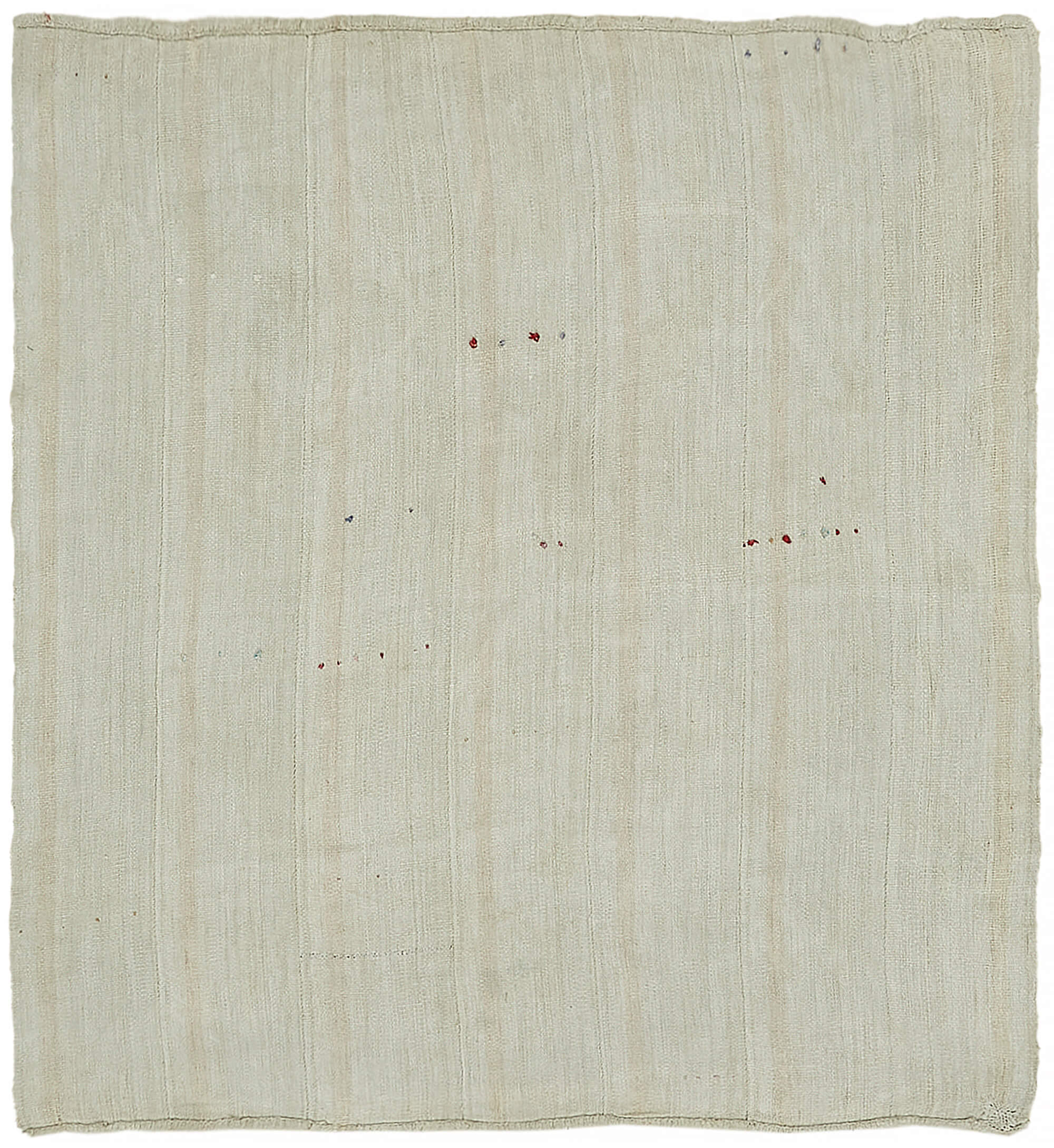 6x7 White Hemp Kilim Rug - 44850
