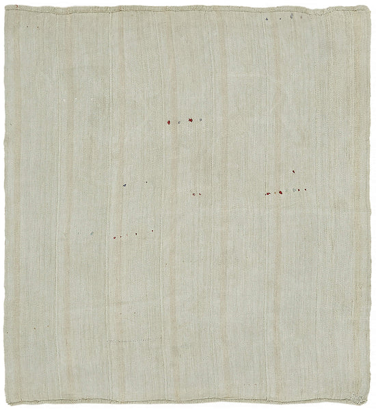 6x7 White Hemp Kilim Rug - 44850