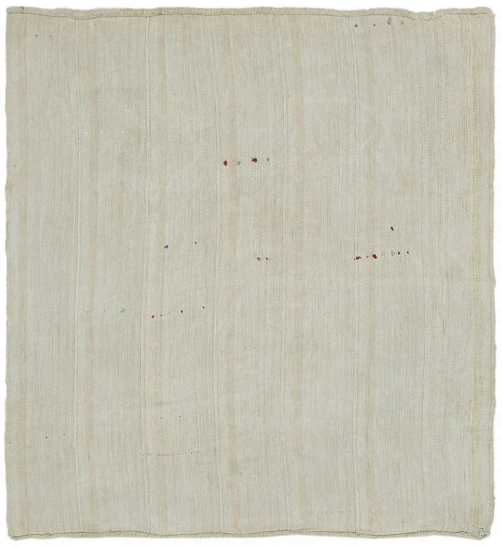 6x7 White Hemp Kilim Rug - 44850