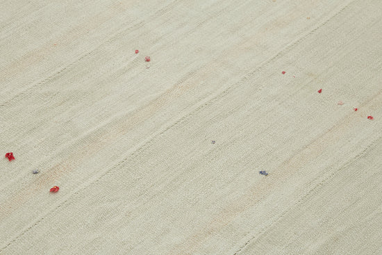 6x7 White Hemp Kilim Rug - 44850