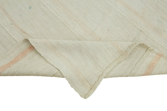 6x7 White Hemp Kilim Rug - 44850