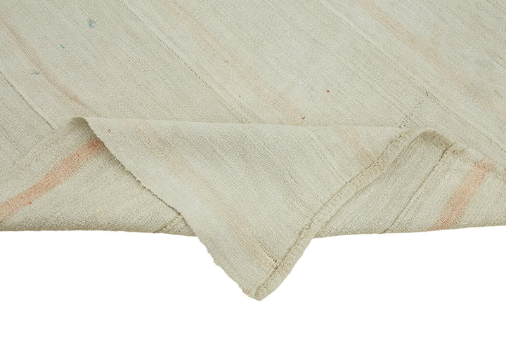 6x7 White Hemp Kilim Rug - 44850