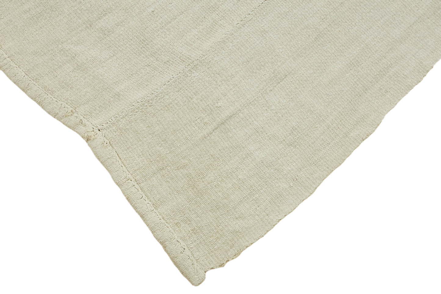 6x7 White Hemp Kilim Rug - 44851