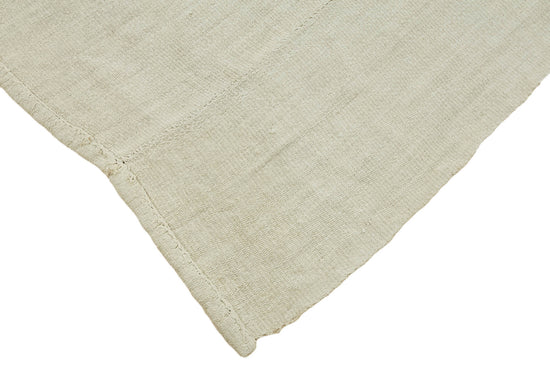 6x7 White Hemp Kilim Rug - 44851