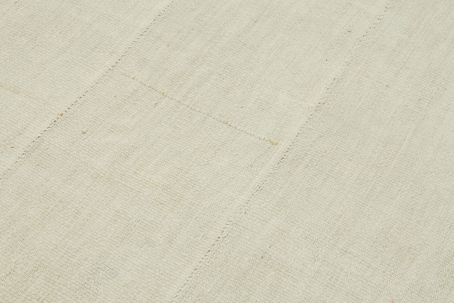 6x7 White Hemp Kilim Rug - 44851