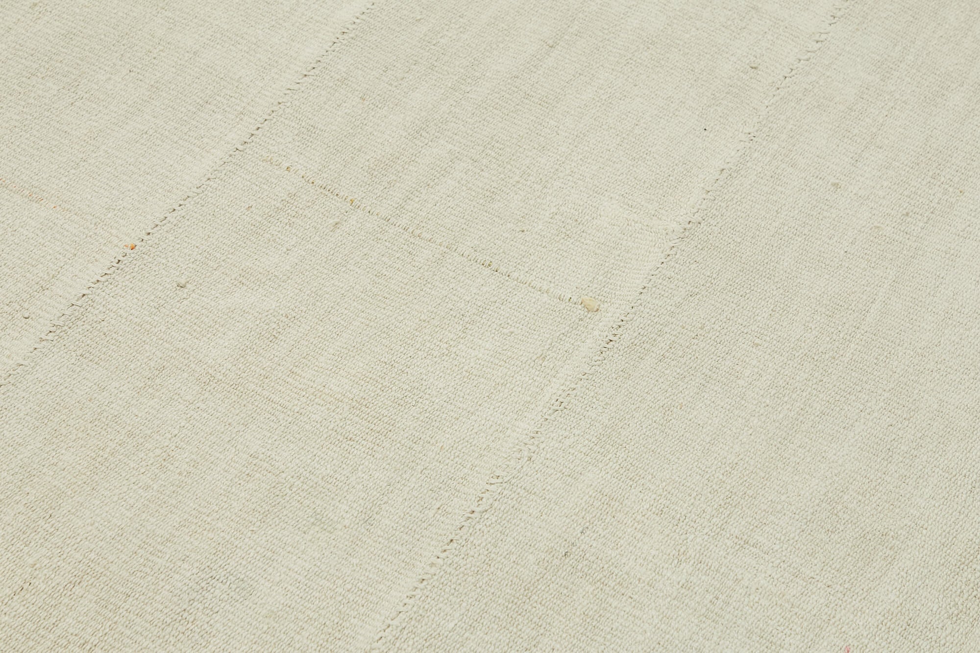 6x7 White Hemp Kilim Rug - 44851