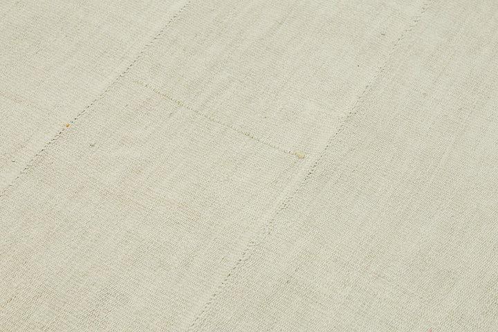 6x7 White Hemp Kilim Rug - 44851