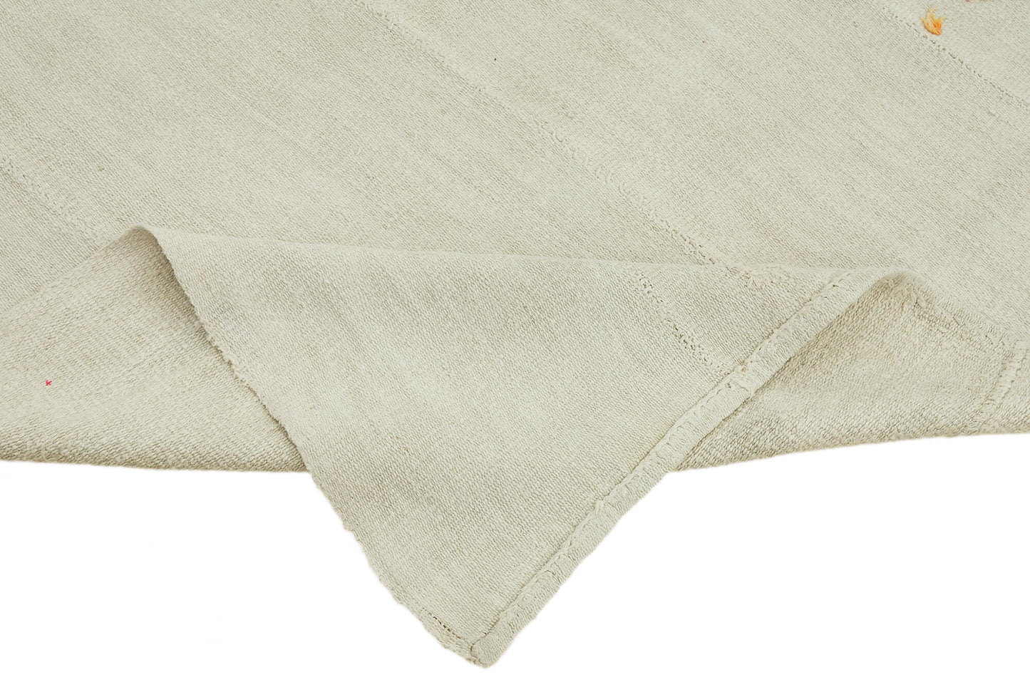 6x7 White Hemp Kilim Rug - 44851