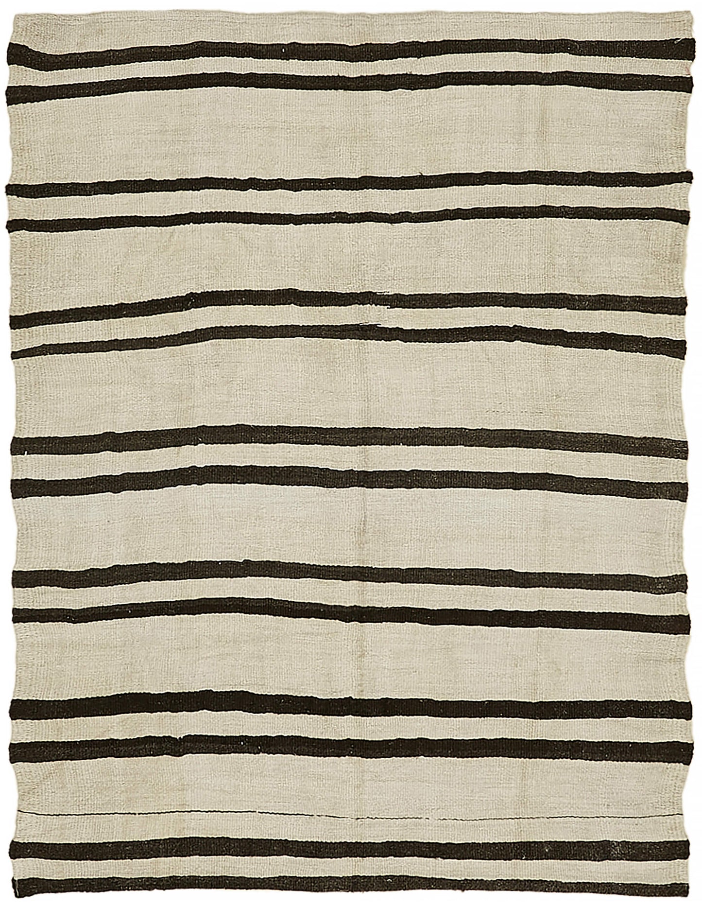 5x7 White Hemp Kilim Rug - 44861