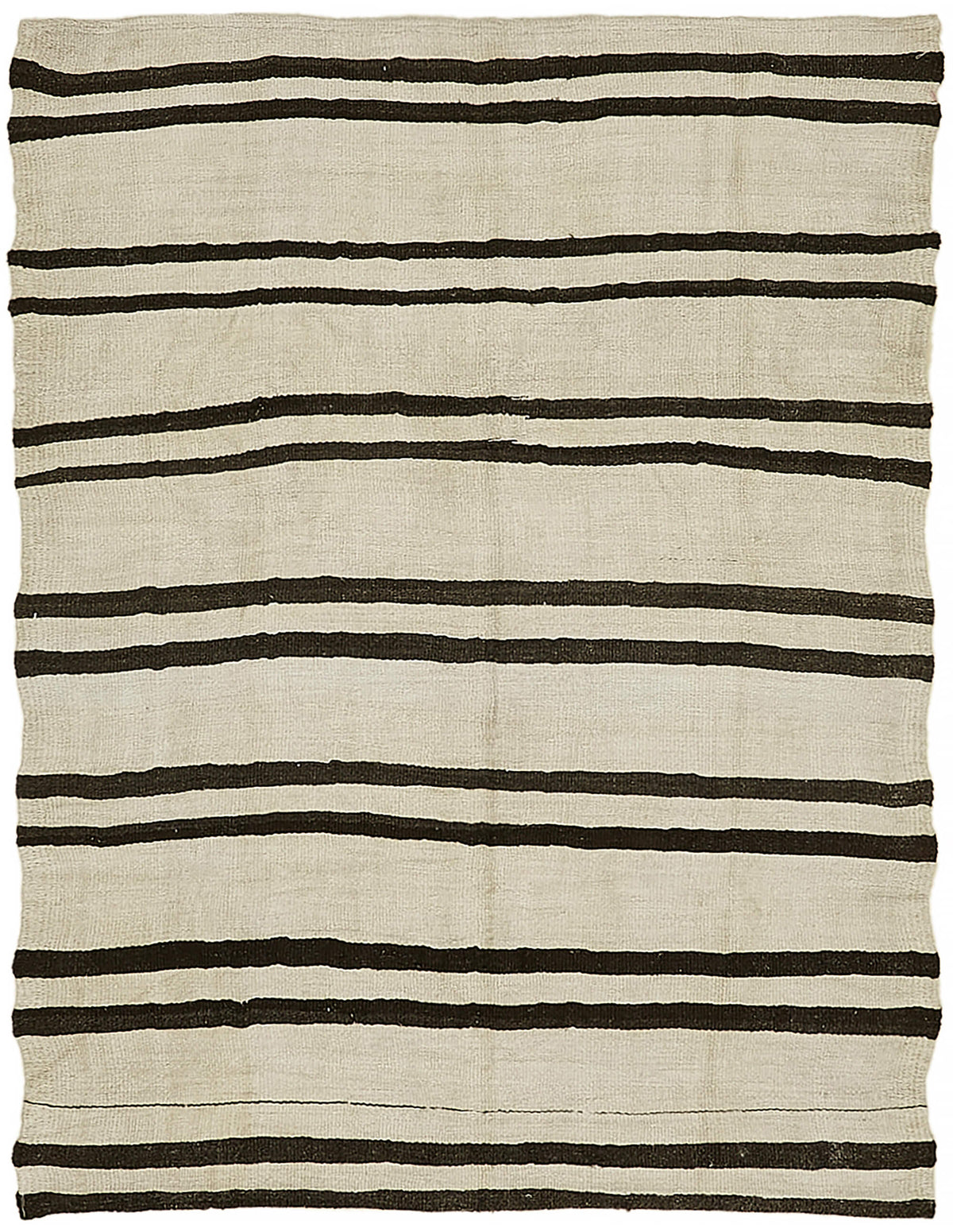 5x7 White Hemp Kilim Rug - 44861