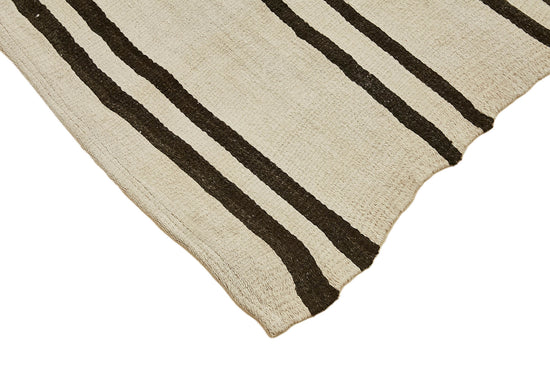 5x7 White Hemp Kilim Rug - 44861