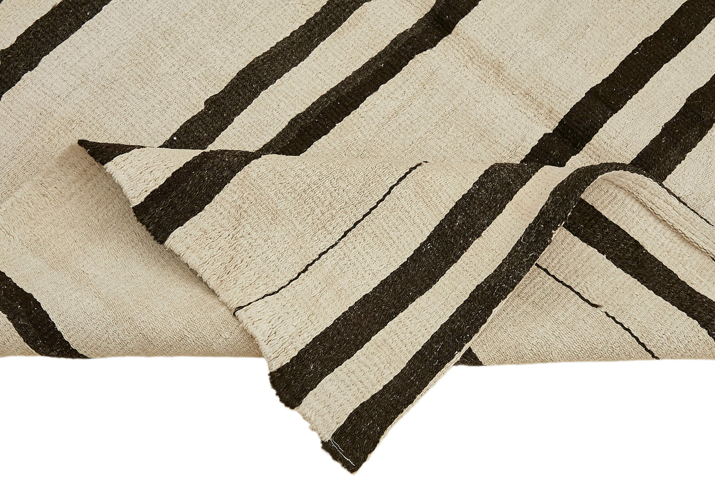 5x7 White Hemp Kilim Rug - 44861